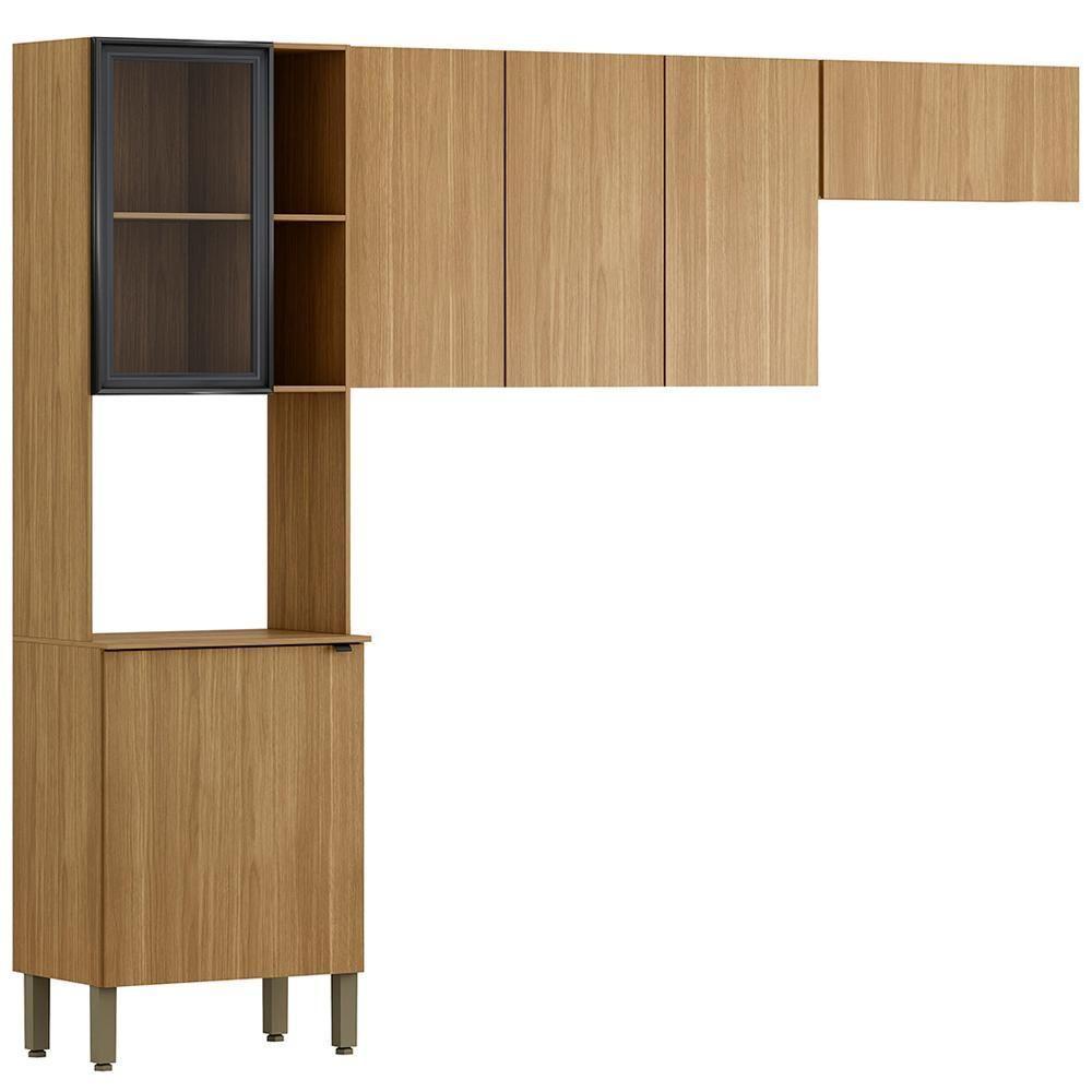 Cozinha 3 Pecas 251 Cm Mdf Vert Plus Freijo Freijo Abs Pto Ktp - 1