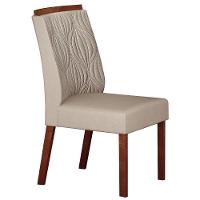 Conjunto 2 Cadeiras De Jantar Ilhéus Veludo Palha Pés Em Madeira Maciça Leifer Móveis