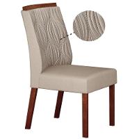 Conjunto 2 Cadeiras De Jantar Ilhéus Veludo Palha Pés Em Madeira Maciça Leifer Móveis - 5