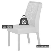 Conjunto 2 Cadeiras De Jantar Ilhéus Veludo Palha Pés Em Madeira Maciça Leifer Móveis - 6