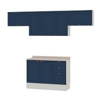 Armário De Cozinha Completo Genialflex Iluminata 4 Pçs Br Az - 2