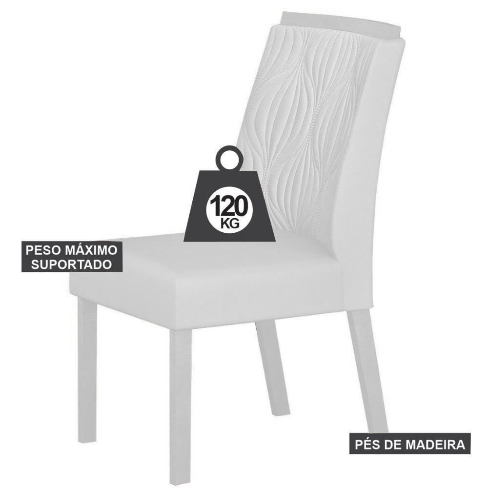 Conjunto 2 Cadeiras De Jantar Ilhéus Veludo Camurça Pés Em Madeira Maciça Leifer Móveis - 6