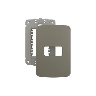 Placa Com Suporte Margirius B3 Colors 4x2 Para 1 Módulo Horizontal Argila