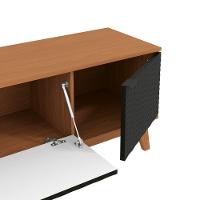 Rack Kappesberg 3 Portas 3d Canela-preto 180cm - 3