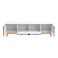 Rack Kappesberg 3 Portas 3d Branco-preto 180cm - 7