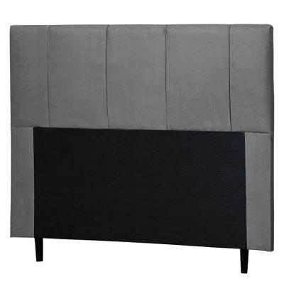 Cabeceira Donna Cama Box King 193cm Suede Cinza