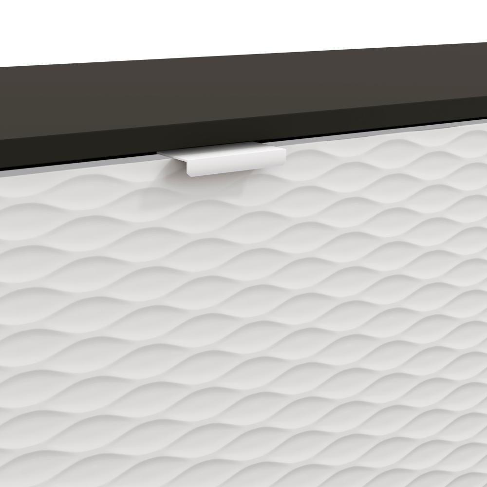 Rack Kappesberg 3 Portas 3d Preto Fosco-branco 180cm - 6