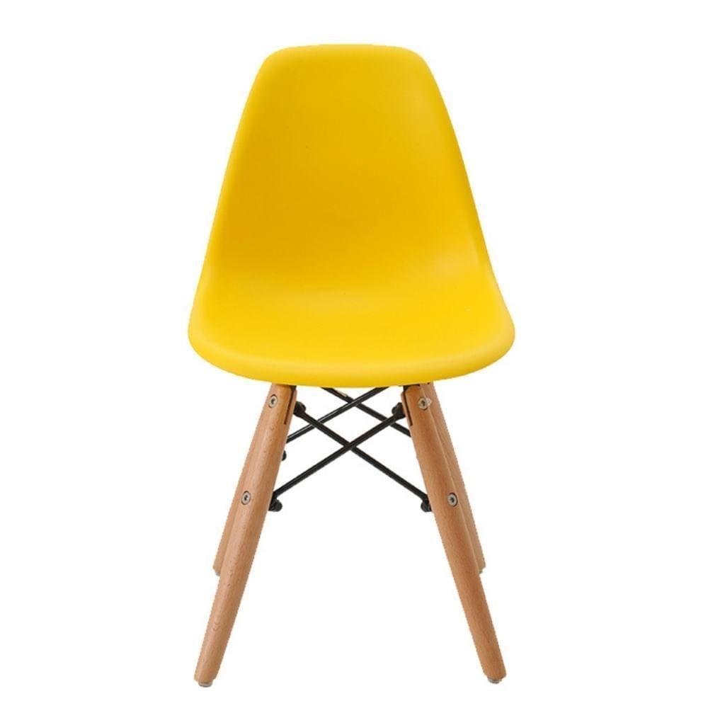 Kit 6 Cadeiras Eiffel Dkr Infantil Rivatti Pp Amarelo - 3