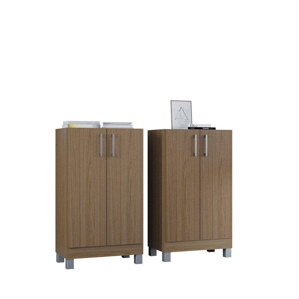 Multiuso Versati Para Armazenar 4 Portas Poquema Carvalho - 5