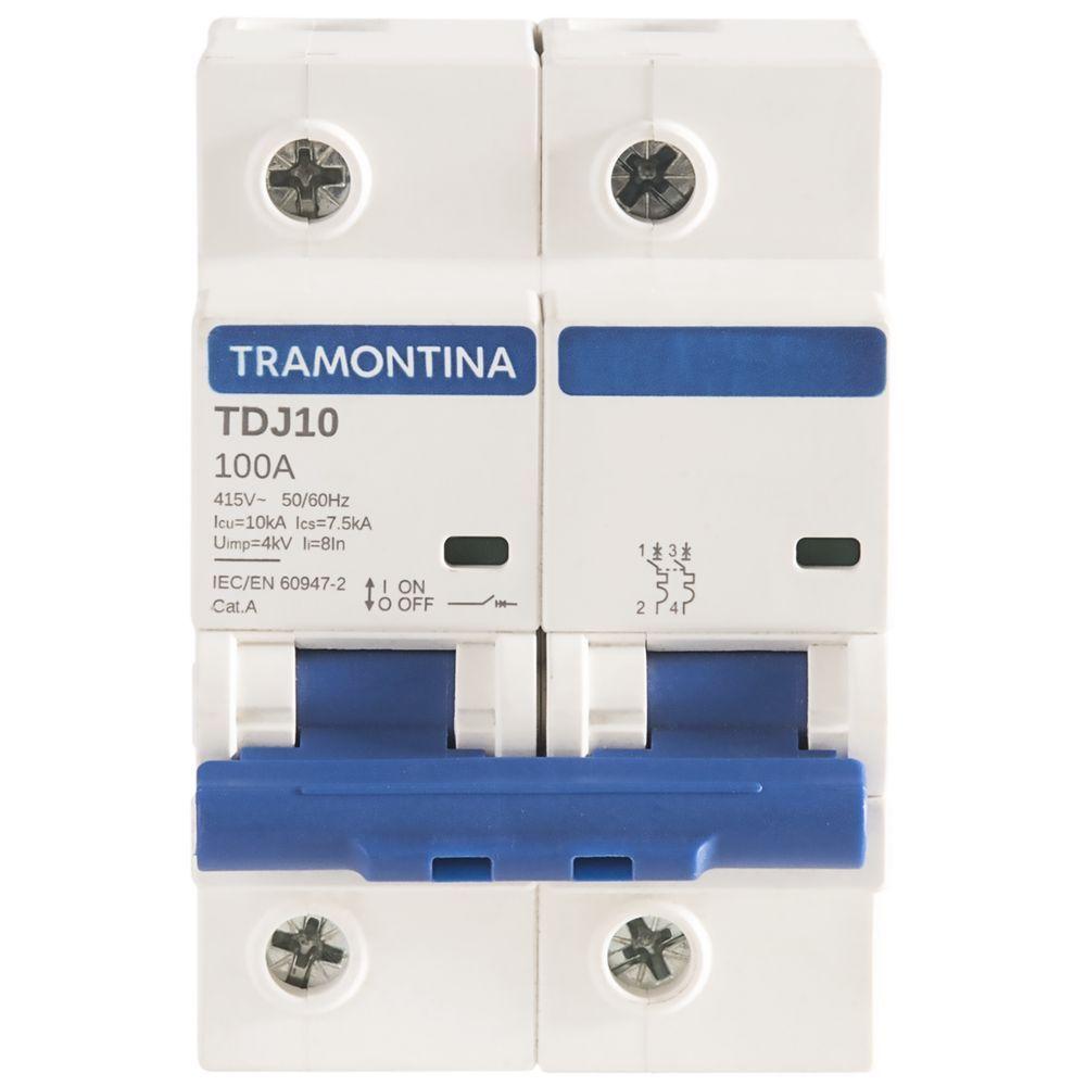 Minidisjuntor Tdj10ka 2 P 100 A Curva C Tramontina - 1