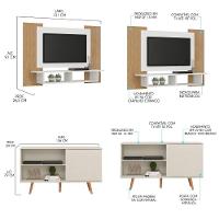 Kit Casa Sala Quarto Cozinha 6 Peças Mdp Menu Móveis Branco