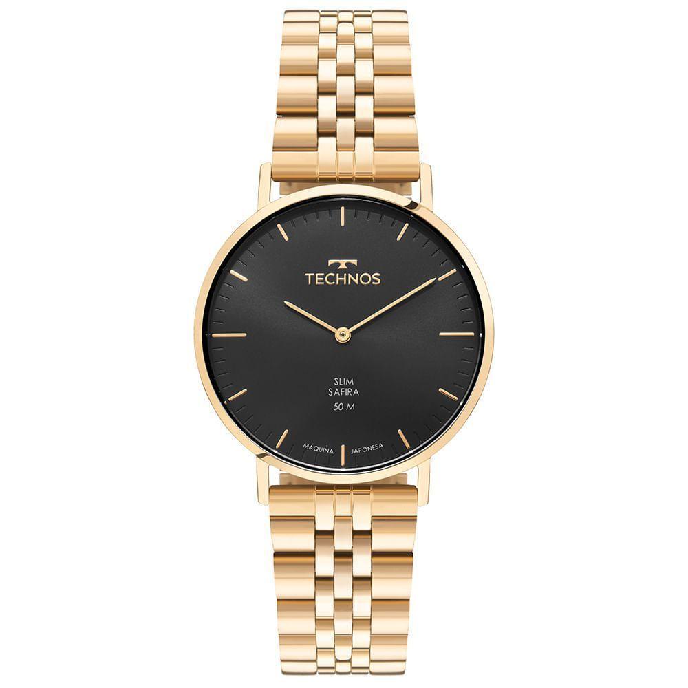 Relógio Technos Masculino Slim Dourado - 2025lui-1p - 1
