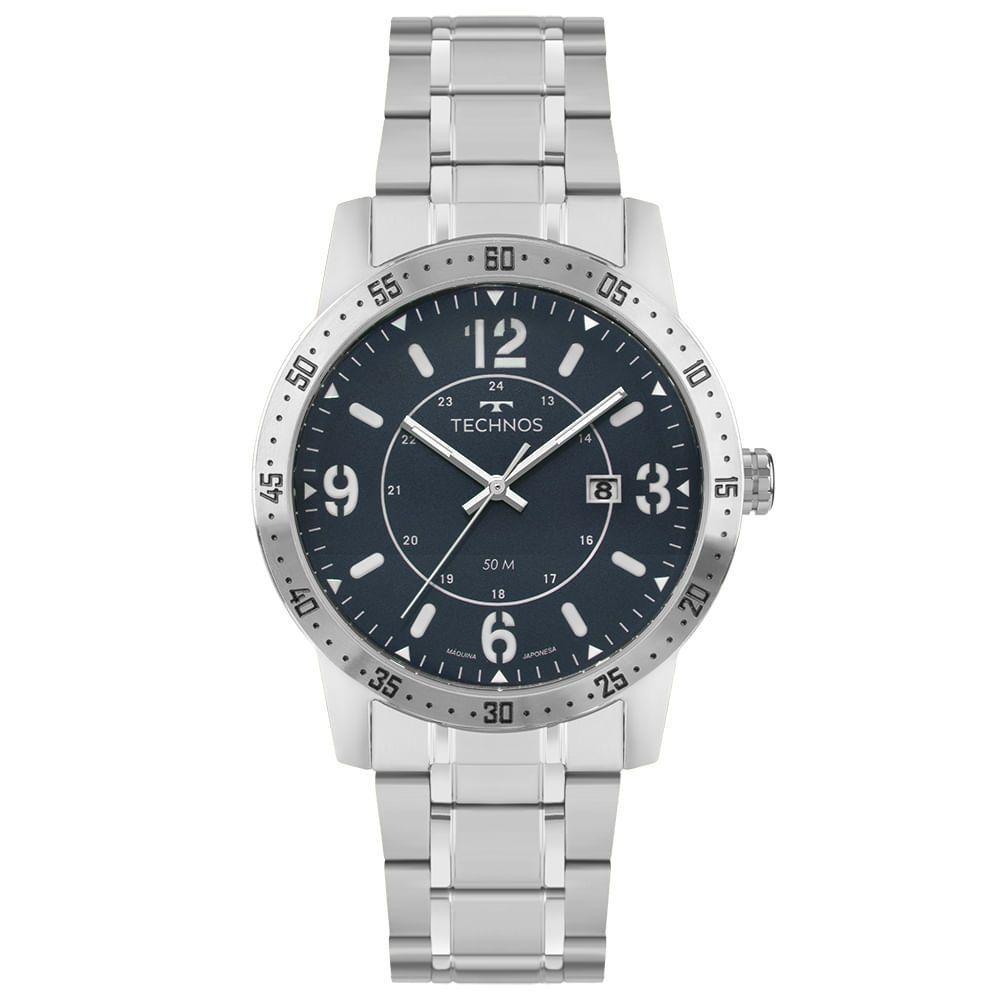 Relógio Technos Masculino Militar Prata - 2115uby-1a - 1