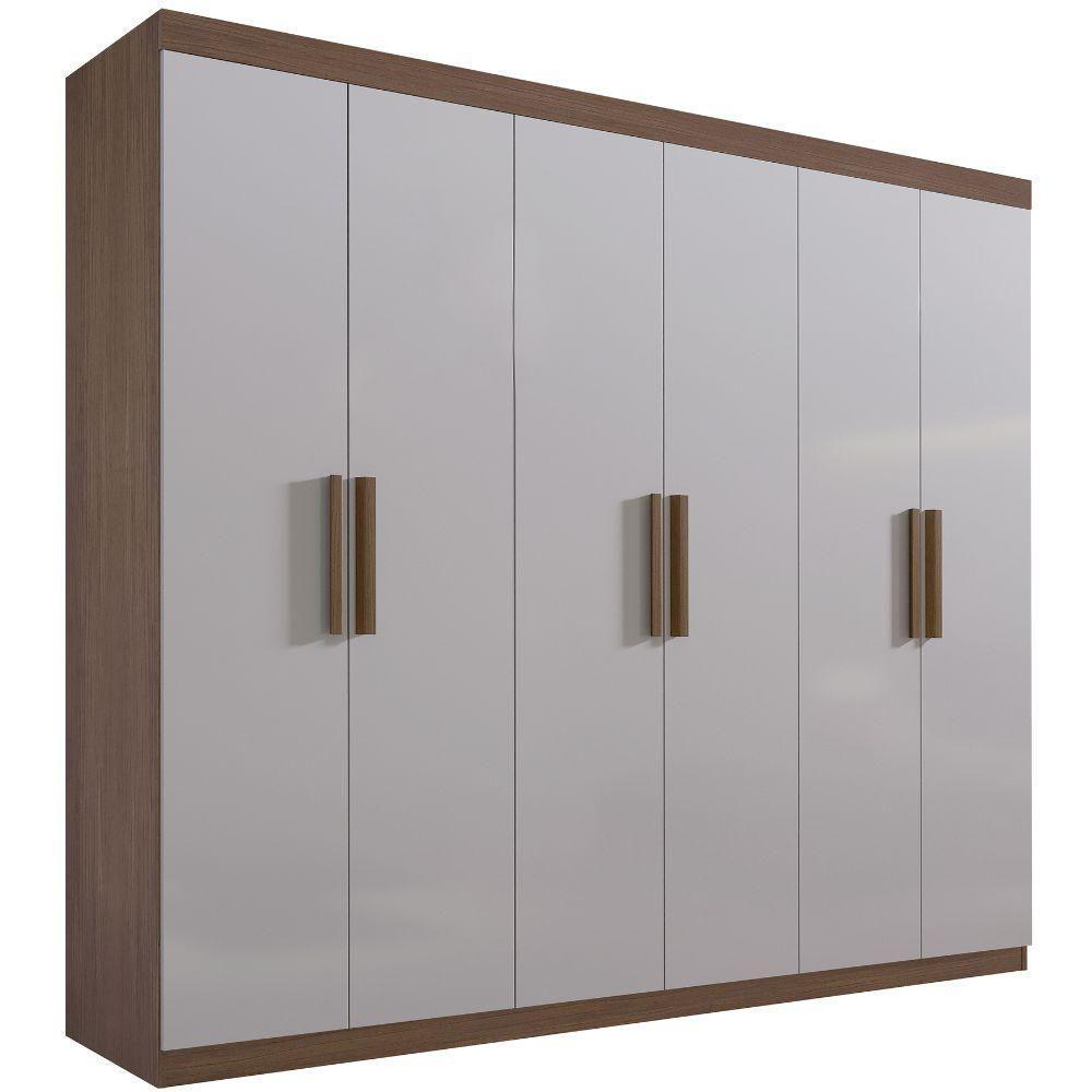 Guarda Roupa Colibri Castanho 6 Portas 6 Gavetas D?doro - 1