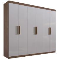 Guarda Roupa Colibri Castanho 6 Portas 6 Gavetas D?doro - 1