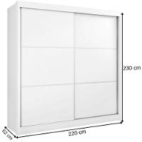 Guarda Roupa Cancun Cinamomo Off White 2 Portas 6 Gavetas D?doro - 3