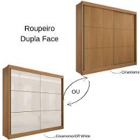 Guarda Roupa Cancun Cinamomo Off White 2 Portas 6 Gavetas D?doro