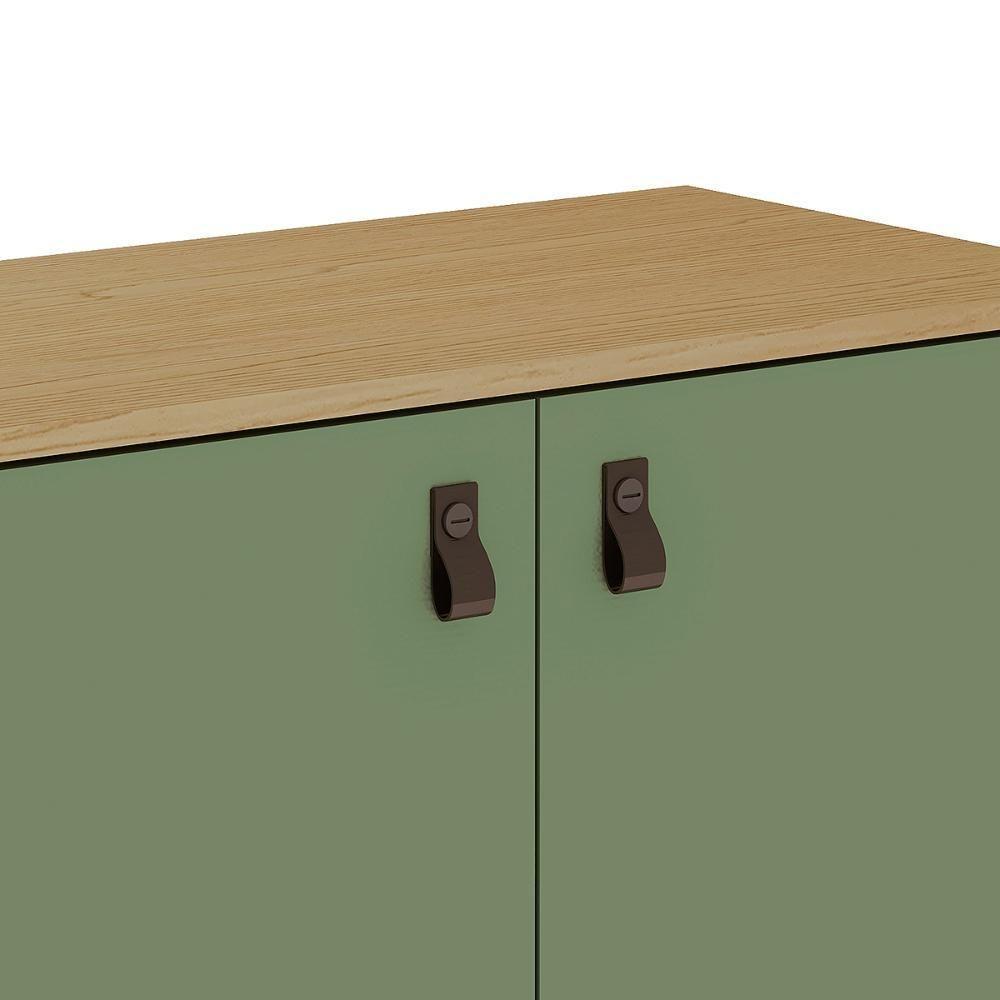 Rack Para Tv Genialflex 2 Portas 160 Cm Amber Savana Alecrim - 7