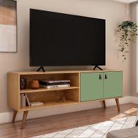 Rack Para Tv Genialflex 2 Portas 160 Cm Amber Savana Alecrim - 1