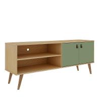 Rack Para Tv Genialflex 2 Portas 160 Cm Amber Savana Alecrim - 6