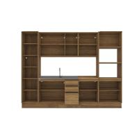 Cozinha Modulada Celeste Kappesberg 100% Mdf Nogueira 300cm - 2