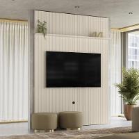 Painel Tv 65 Pol 245x179 Cm New Interlagos Off White Madetec Off White - 6