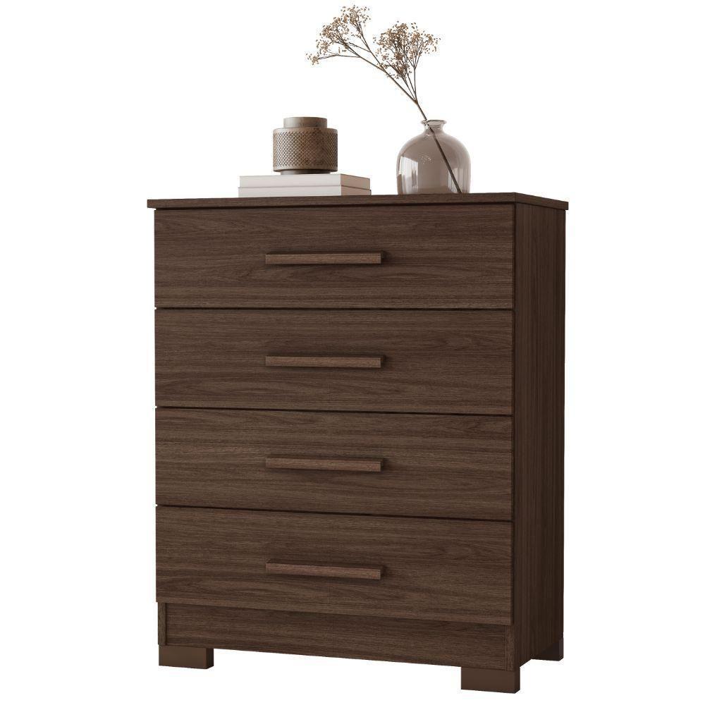 Cômoda Lídia Café 4 Gavetas Jcm Movelaria - 1