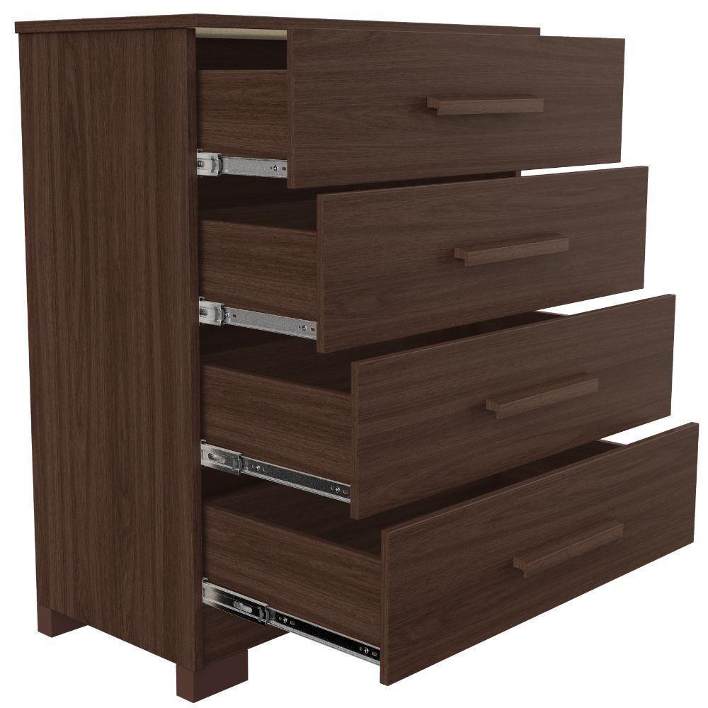 Cômoda Lídia Café 4 Gavetas Jcm Movelaria - 4