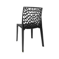 Kit 4 Cadeiras Gruv Rivatti 45cm Monobloco Pp Preto - 5