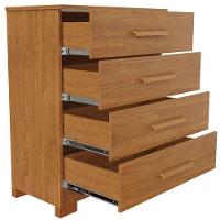 Cômoda Lídia Cinamomo 4 Gavetas Jcm Movelaria