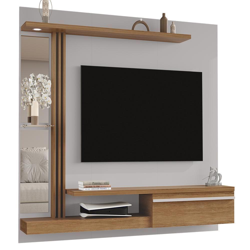 Painel Suspenso Tv 55 Pol 160 Cm Denver Off White Cinamomo Bechara - 1