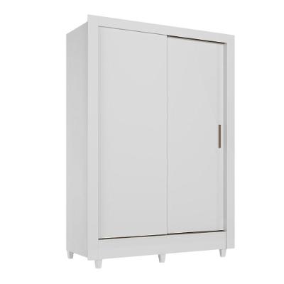 Guarda Roupas Solteiro Com 2 Portas De Correr 2 Gavetas Bélgica Andirá Branco