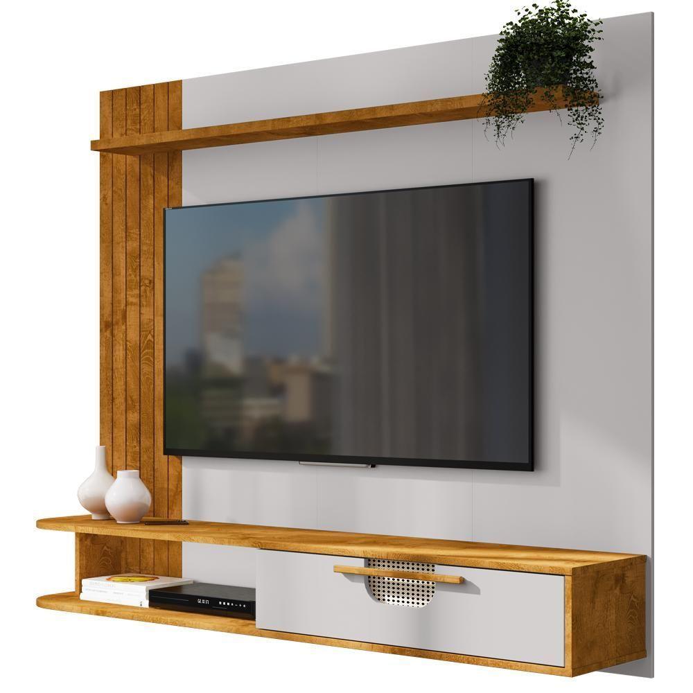 Painel Suspenso Tv 65 Pol 160 Cm Jeri Naturalle Off White Bechara - 1