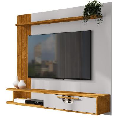 Painel Suspenso Tv 65 Pol 160 Cm Jeri Naturalle Off White Bechara