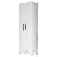 Guarda Roupa Infantil Lima Com Cômoda Vênus Com Pés E Armário Multiuso New íris Branco Brilho – Moval - 8