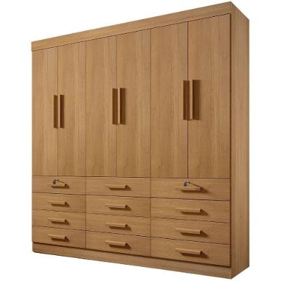 Guarda Roupa Mônaco Plus Cinamomo 6 Portas 12 Gavetas D?doro