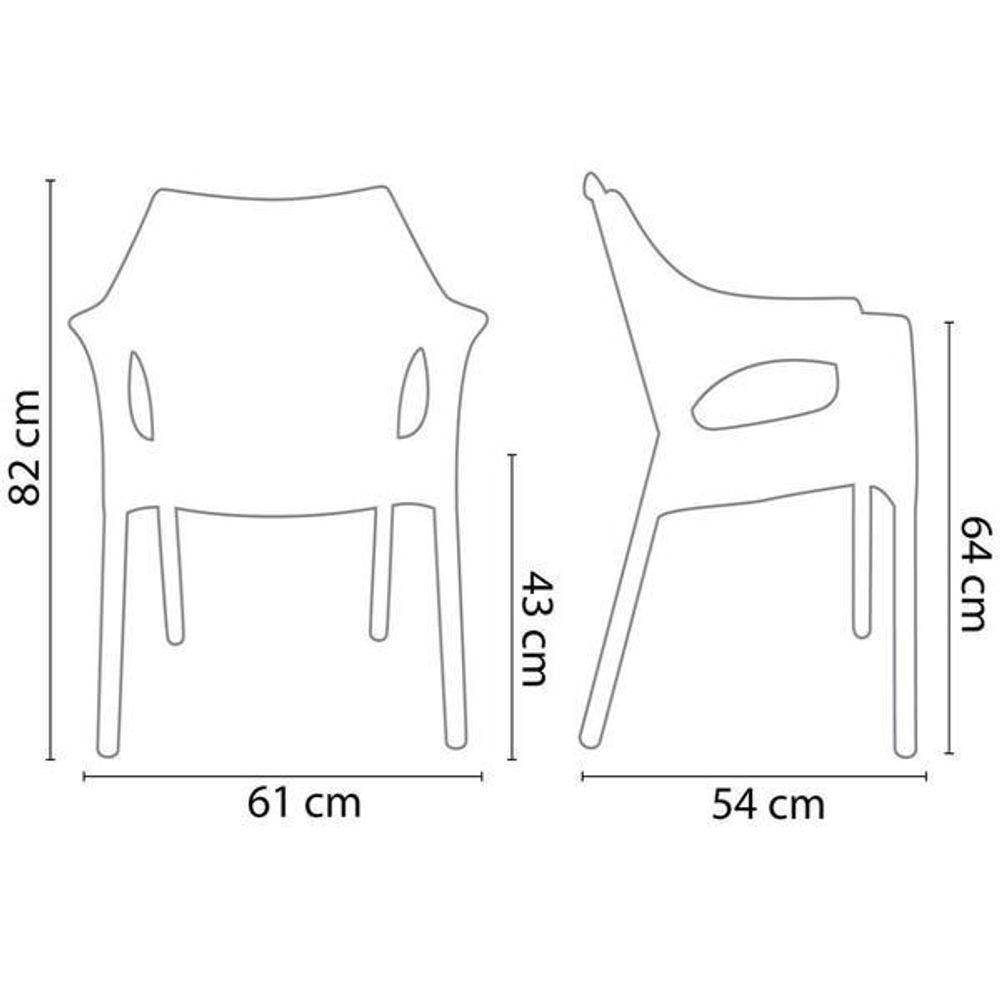 Cadeira Relic Im In área Externa E Interna (pp) Preto - 5