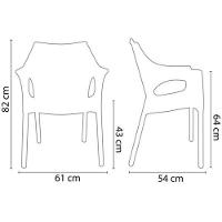 Cadeira Relic Im In área Externa E Interna (pp) Preto - 5