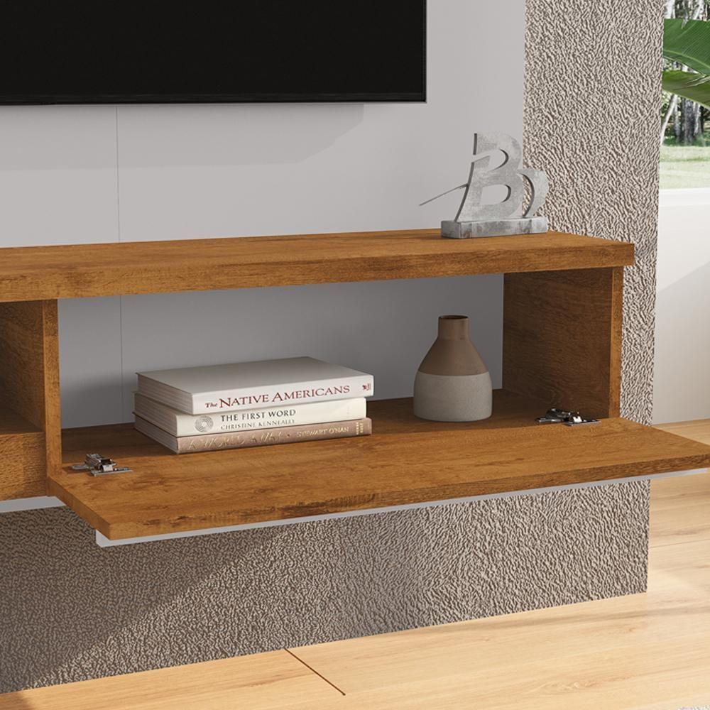 Painel Suspenso Tv 55 Pol 160 Cm Denver Off White Naturalle Bechara - 4