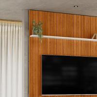 Painel Tv 65 Pol 245x179 Cm New Interlagos Cinamomo Off White Madetec