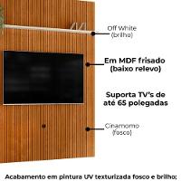 Painel Tv 65 Pol 245x179 Cm New Interlagos Cinamomo Off White Madetec - 5