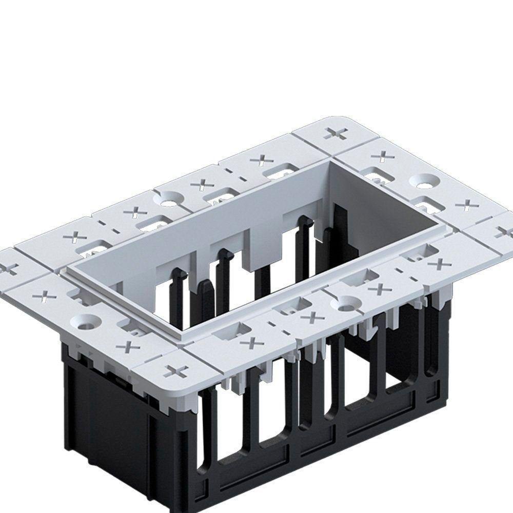 Moldura No-frame Nordecor 6681 Para 2 Módulos Tap Branco - 2