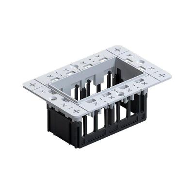 Moldura No-frame Nordecor 6681 Para 2 Módulos Tap Branco