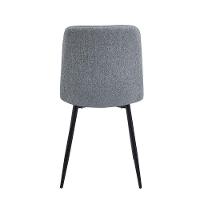 Kit 4 Cadeiras V1002 Rivatti 44cm Tecido Cinza-aço Preto - 5