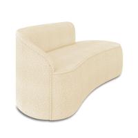 Sofá 3 Lugares Orgânico 180 Cm Morgan Bouclê Bege - 7