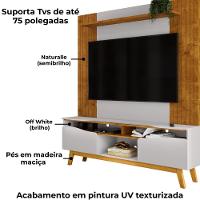 Estante Home Tv 75 Pol 180 Cm Atalaia Naturalle Off White Bechara - 5