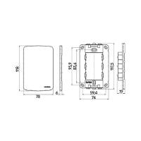 Saída De Fio Margirius B3 Com Placa 4x2 Branca - 2
