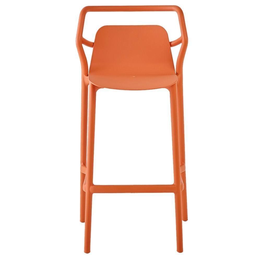 Kit 4 Banquetas Altas Empilhável Enjoy Rivatti 105 Cm (altura) Em Pp Cor Pêssego Com Proteção Uv - 3