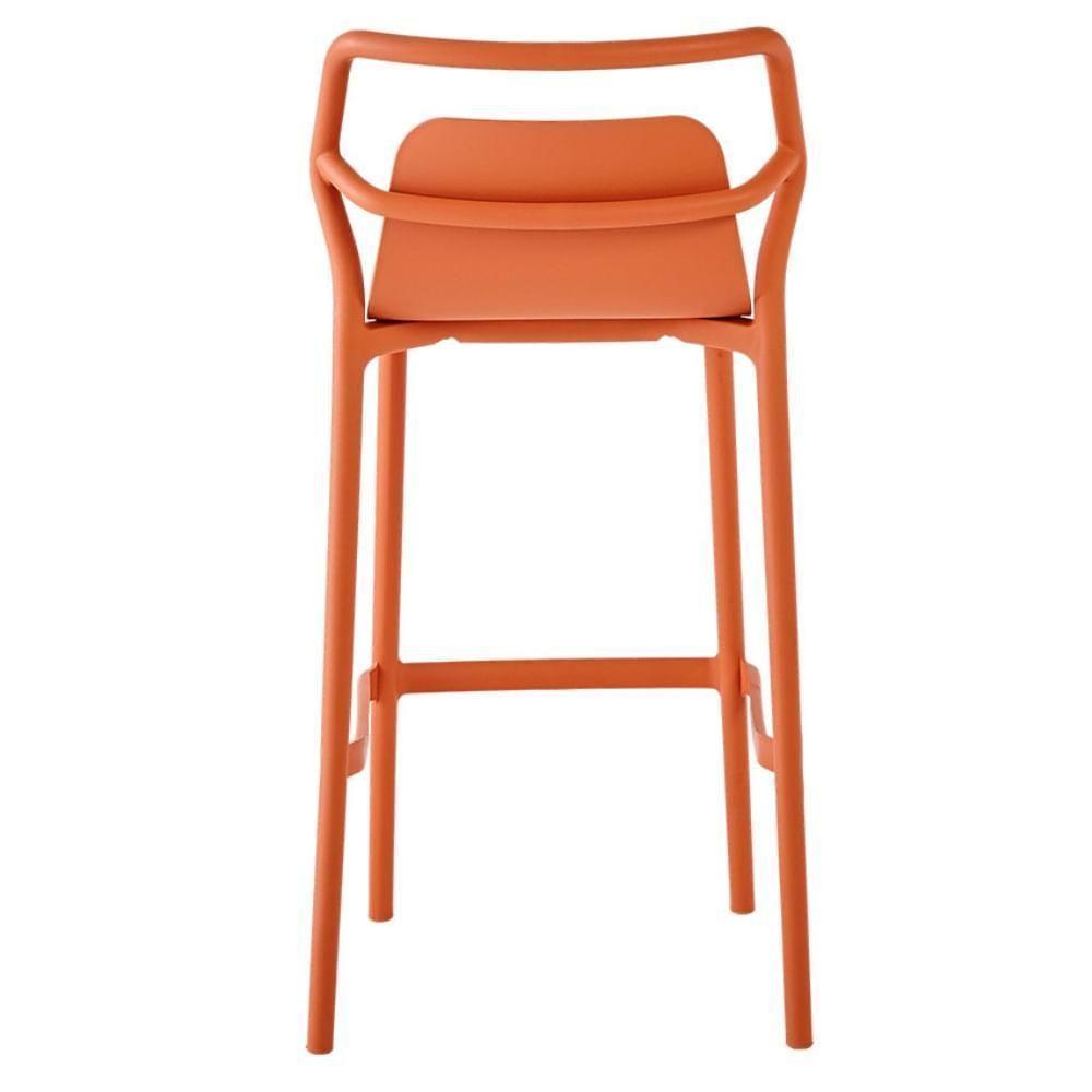 Kit 4 Banquetas Altas Empilhável Enjoy Rivatti 105 Cm (altura) Em Pp Cor Pêssego Com Proteção Uv - 5