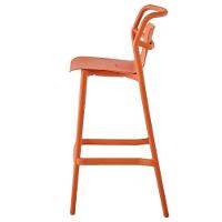 Kit 4 Banquetas Altas Empilhável Enjoy Rivatti 105 Cm (altura) Em Pp Cor Pêssego Com Proteção Uv